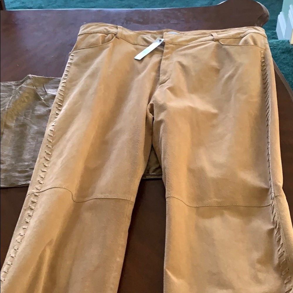 Suede Pants